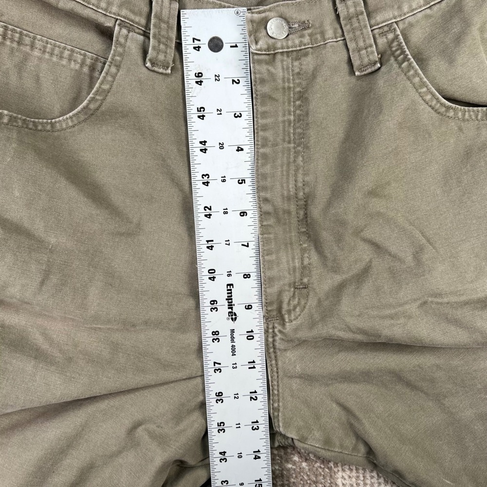 Wrangler Mens Carpenter Shorts Size 36 Green Canvas Cotton Workwear‎ - Picture 6 of 9